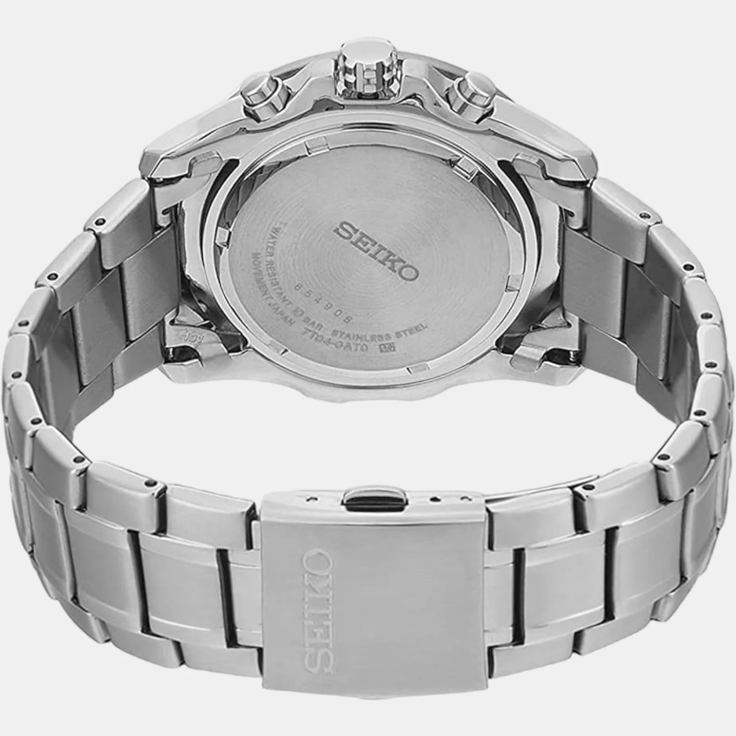 Men Quartz White Dial Chronograph Stainless Steel Watch SPC241P1 - Image 3
