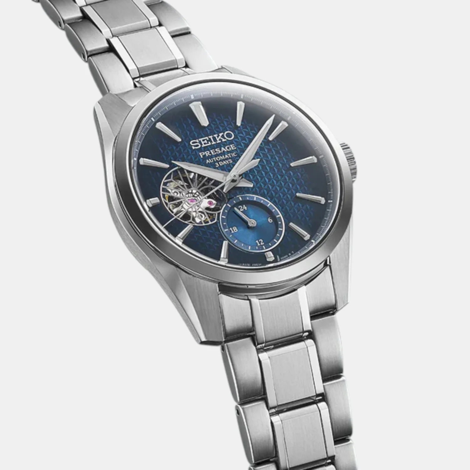 Presage Men Automatic Blue Dial Analog Stainless Steel Watch SPB417J1 - Image 4