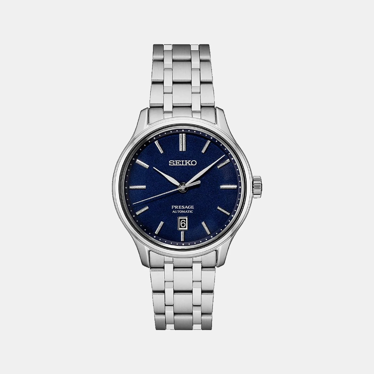 Presage Men Automatic Blue Dial Analog Stainless Steel Watch SRPD41J1