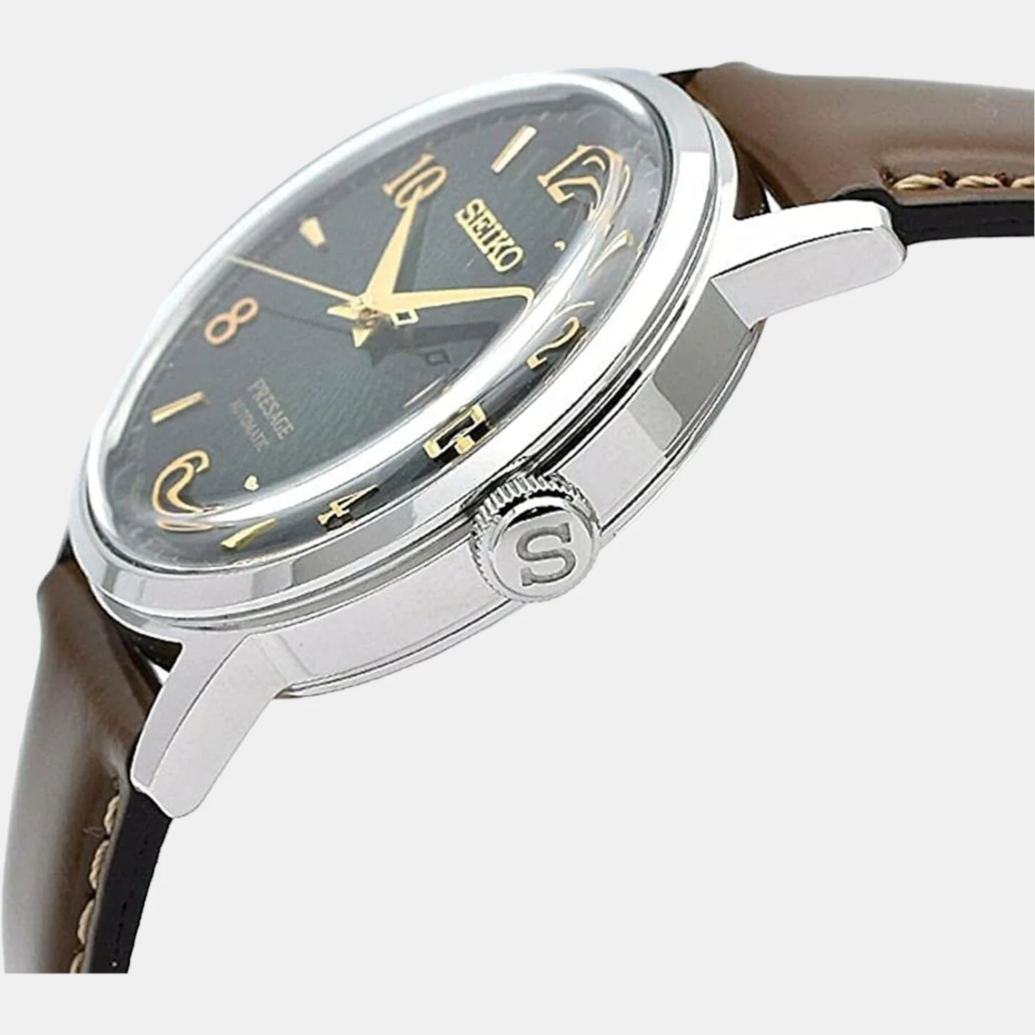 Presage Men Automatic Green Dial Analog Leather Watch SRPE45J1 - Image 2
