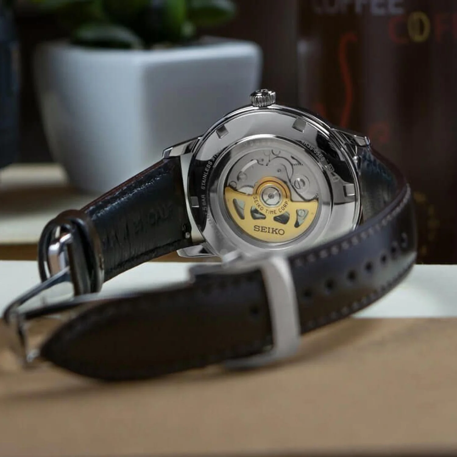 Presage Men Automatic Grey Dial Analog Leather Watch SRPJ17J1 - Image 6