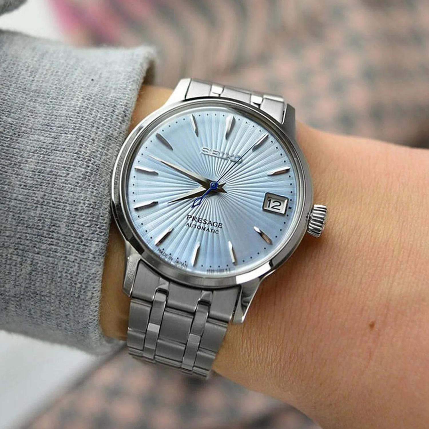 Presage Women Automatic Blue Dial Analog Stainless Steel Watch SRP841J1 - Image 3