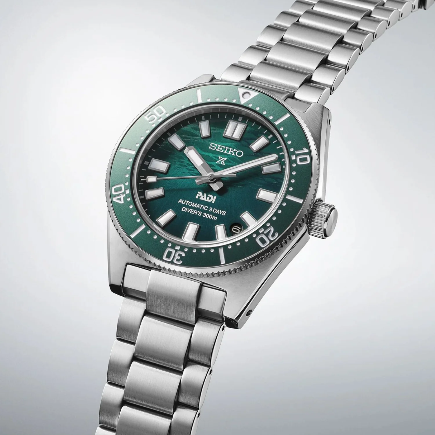 Prospex 1965 Heritage Diver's PADI Special Edition Men Automatic Green Dial Analog Stainless Steel Watch SPB501J1 - Image 2