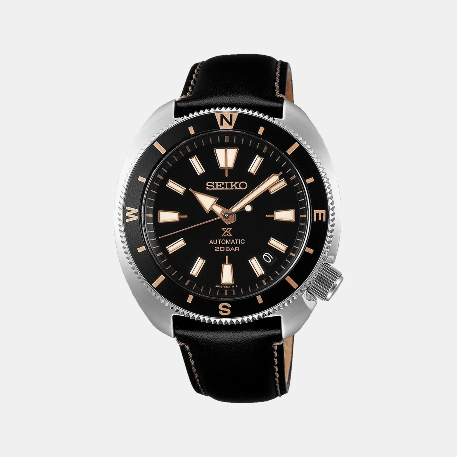 Prospex Men Automatic Black Dial Analog Leather Watch SRPG17K1