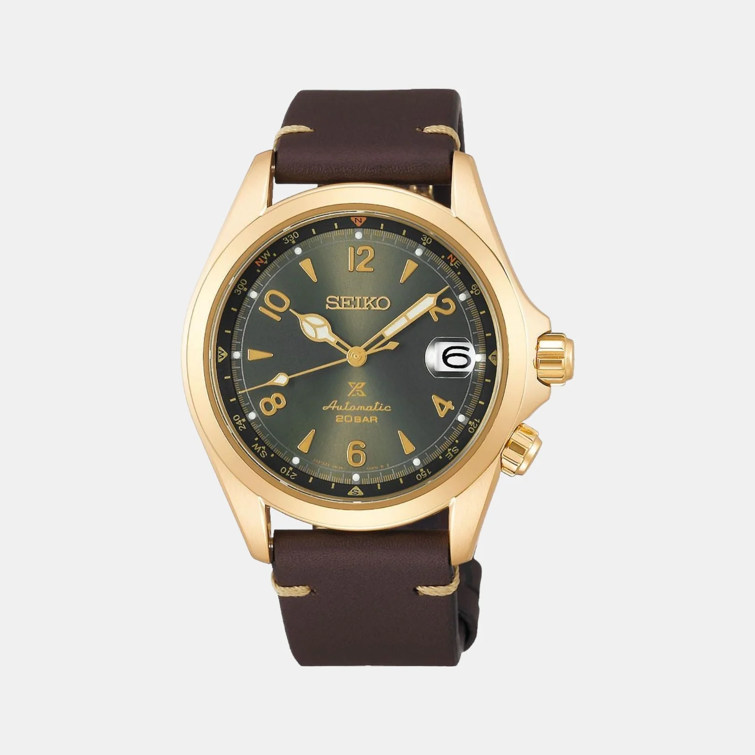 Prospex Men Automatic Green Dial Analog Leather Watch SPB210J1 - Image 2
