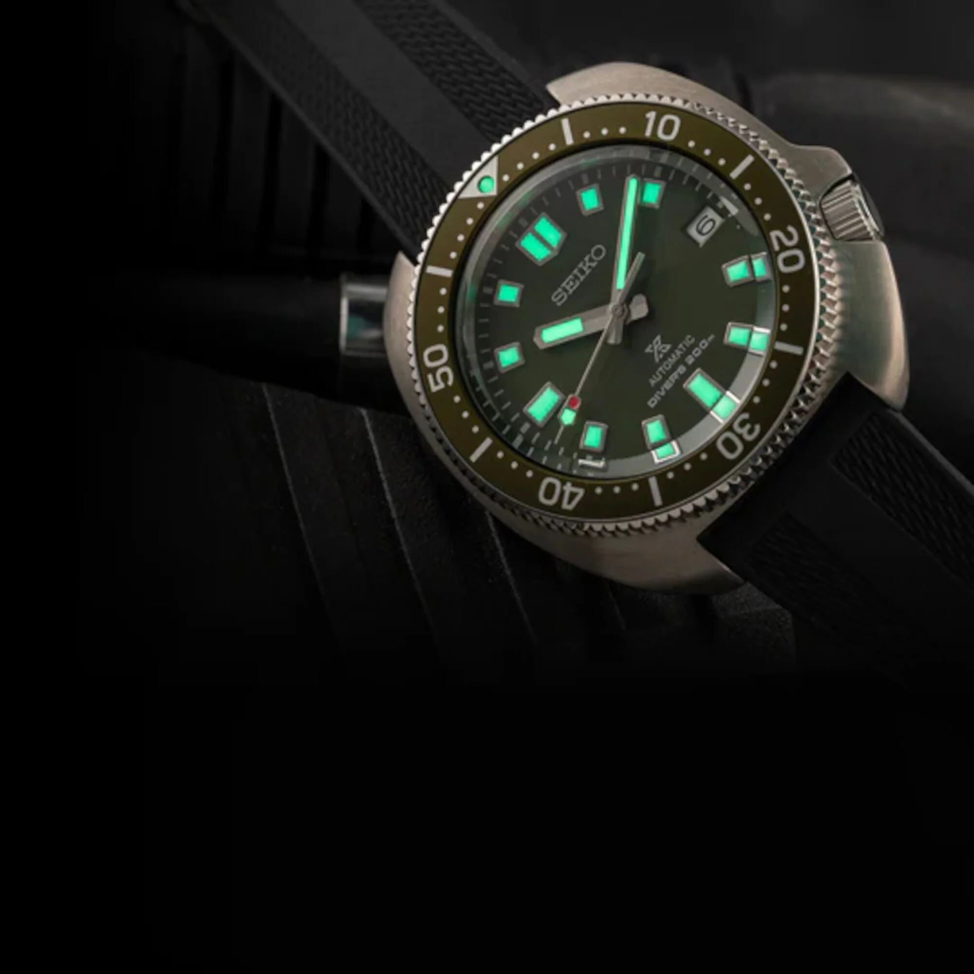 Prospex Men Automatic Green Dial Analog Silicone Watch SPB153J1 - Image 2