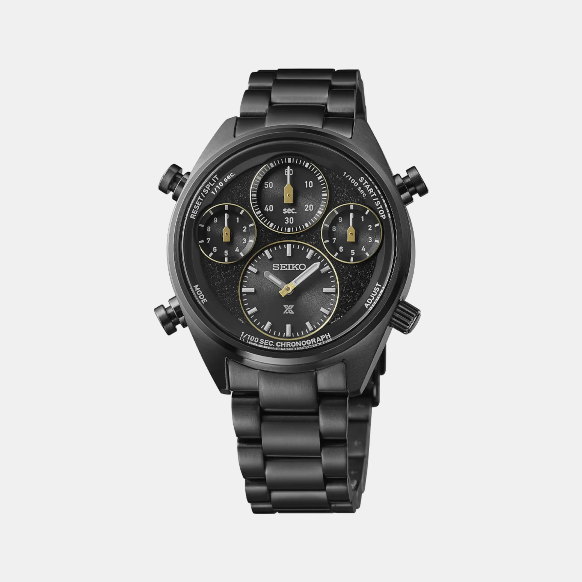 Prospex Men Solar Black Dial Chronograph Stainless Steel Watch SFJ007P1 - Image 2