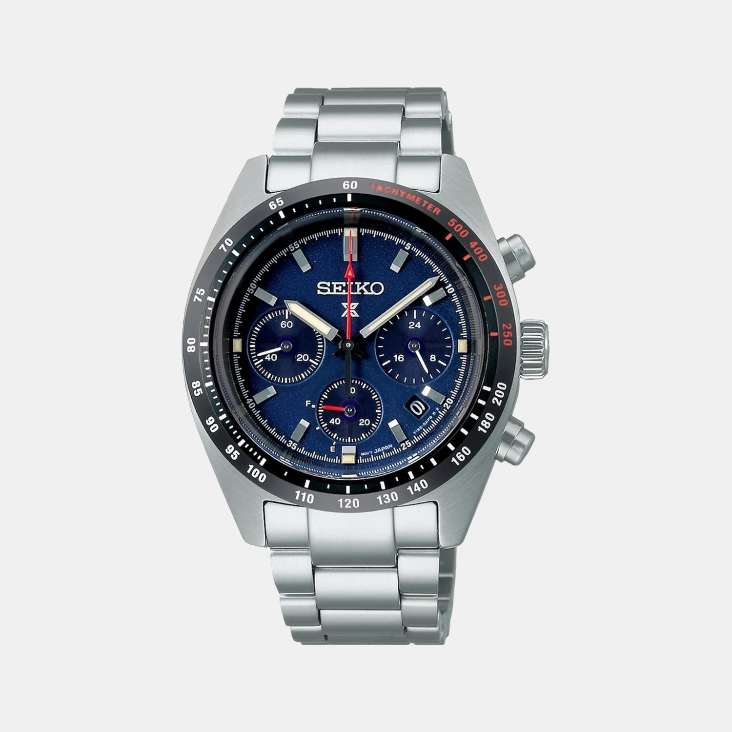 Prospex Men Solar Blue Dial Chronograph Stainless Steel Watch SSC815P1