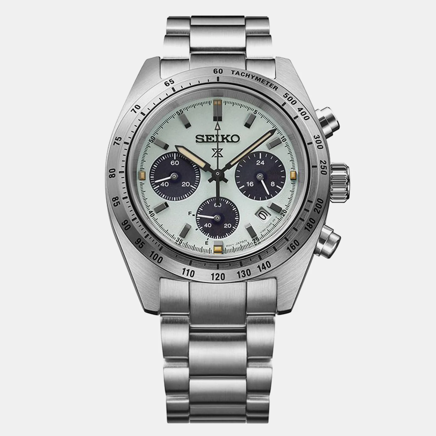 Prospex Men Solar Green Dial Chronograph Stainless Steel Watch SSC965P1 - Image 3