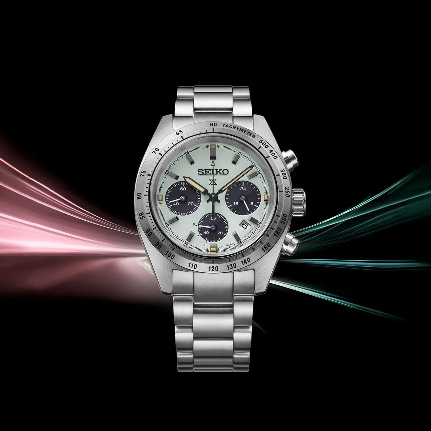 Prospex Men Solar Green Dial Chronograph Stainless Steel Watch SSC965P1 - Image 5