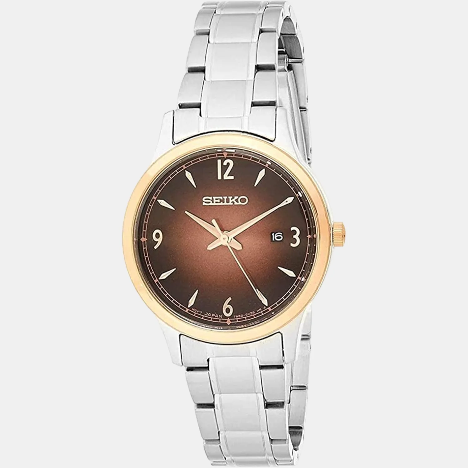 Women Quartz Brown Dial Analog Stainless Steel Watch SXDH02P1 - Image 2