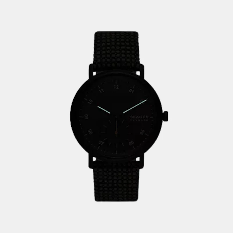 Men Quartz Black Dial Analog Fabric Watch SKW6895 - Image 3