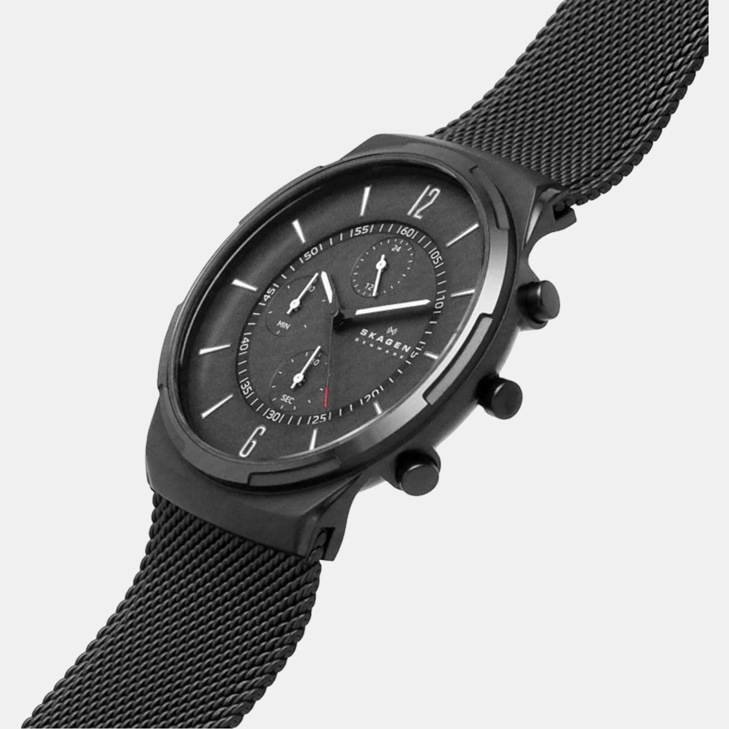 Men Quartz Black Dial Chronograph Stainless Steel Watch SKW6802 - Image 6