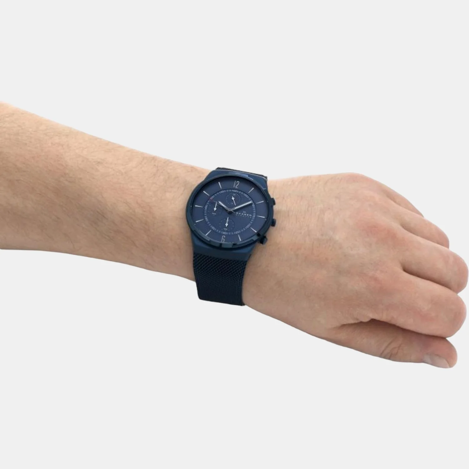 Men Quartz Blue Dial Chronograph Stainless Steel Watch SKW6803 - Image 7