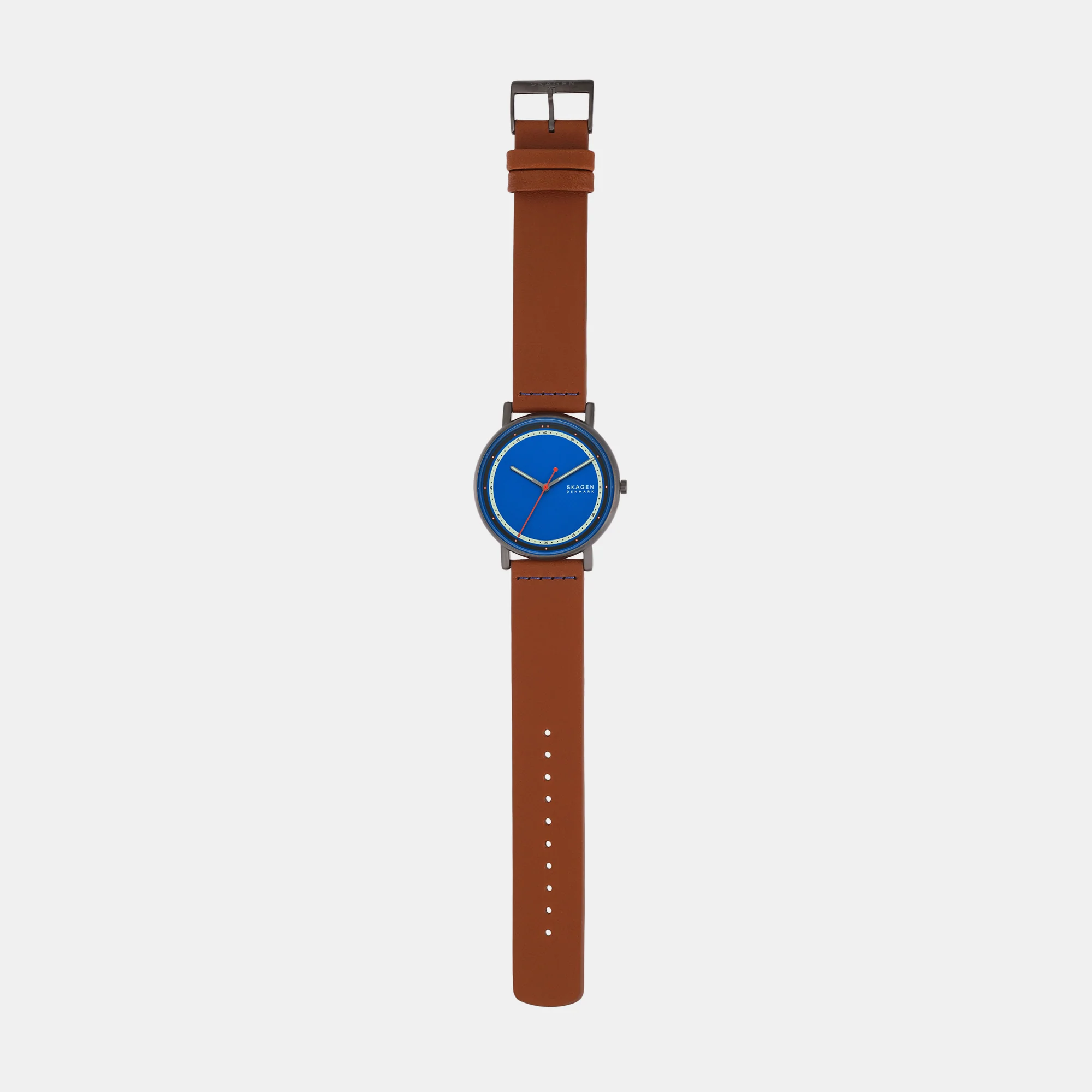 Men Quartz Grey Dial Analog Leather Watch SKW6899 - Image 6