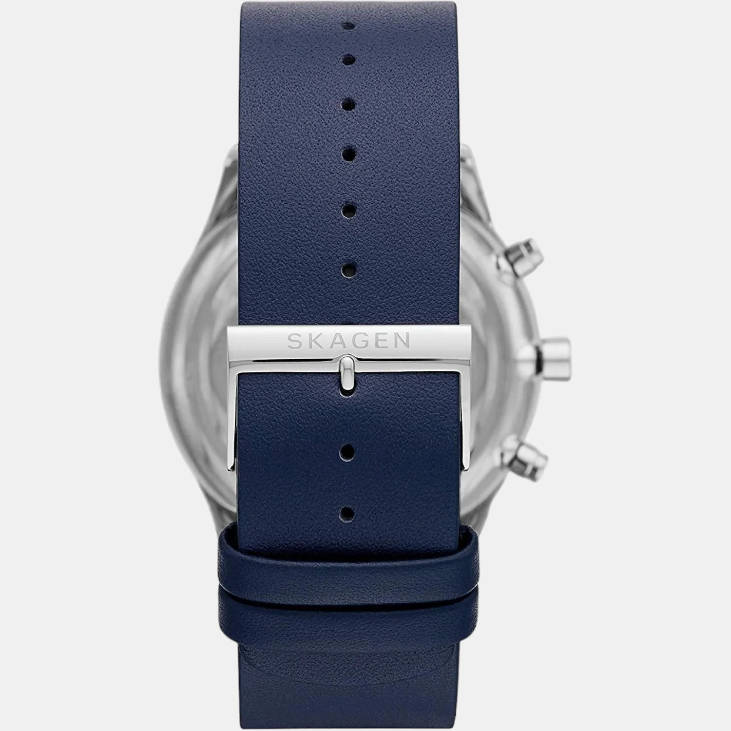 Men Quartz Grey Dial Chronograph Leather Watch SKW6653 - Image 4
