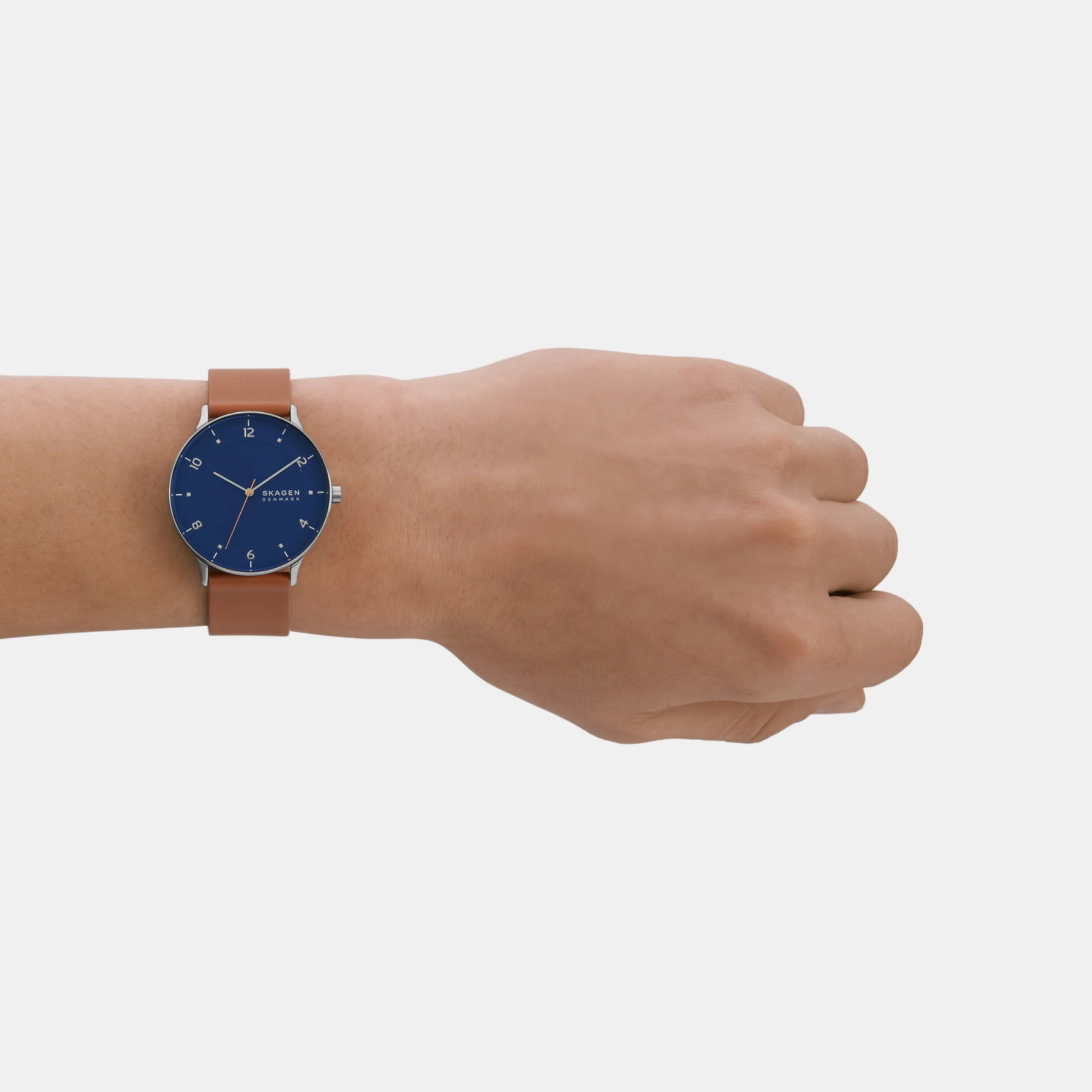 Riis Men Quartz Blue Dial Analog Leather Watch SKW6885 - Image 3
