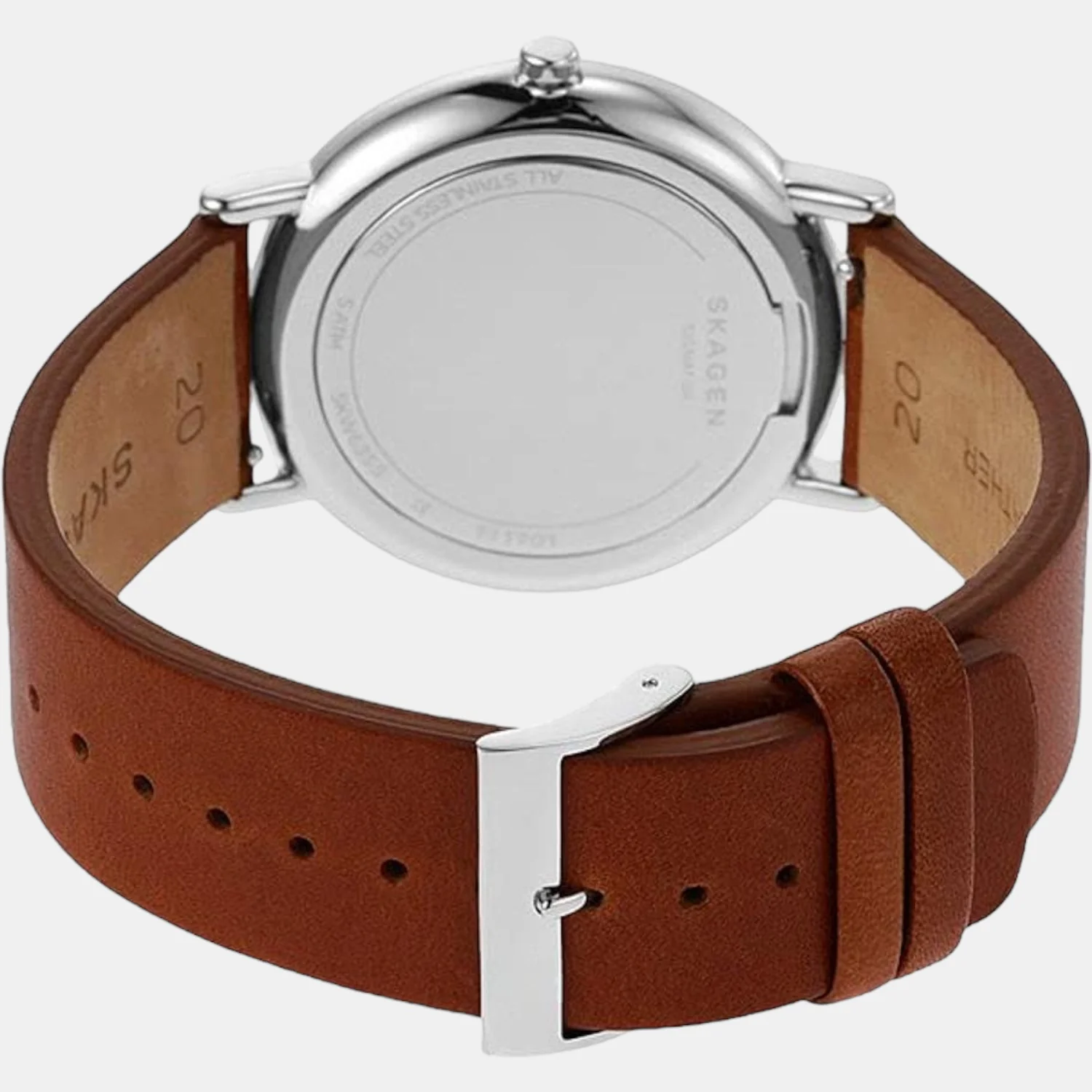 Signatur Men Quartz Blue Dial Analog Leather Watch SKW6355 - Image 2