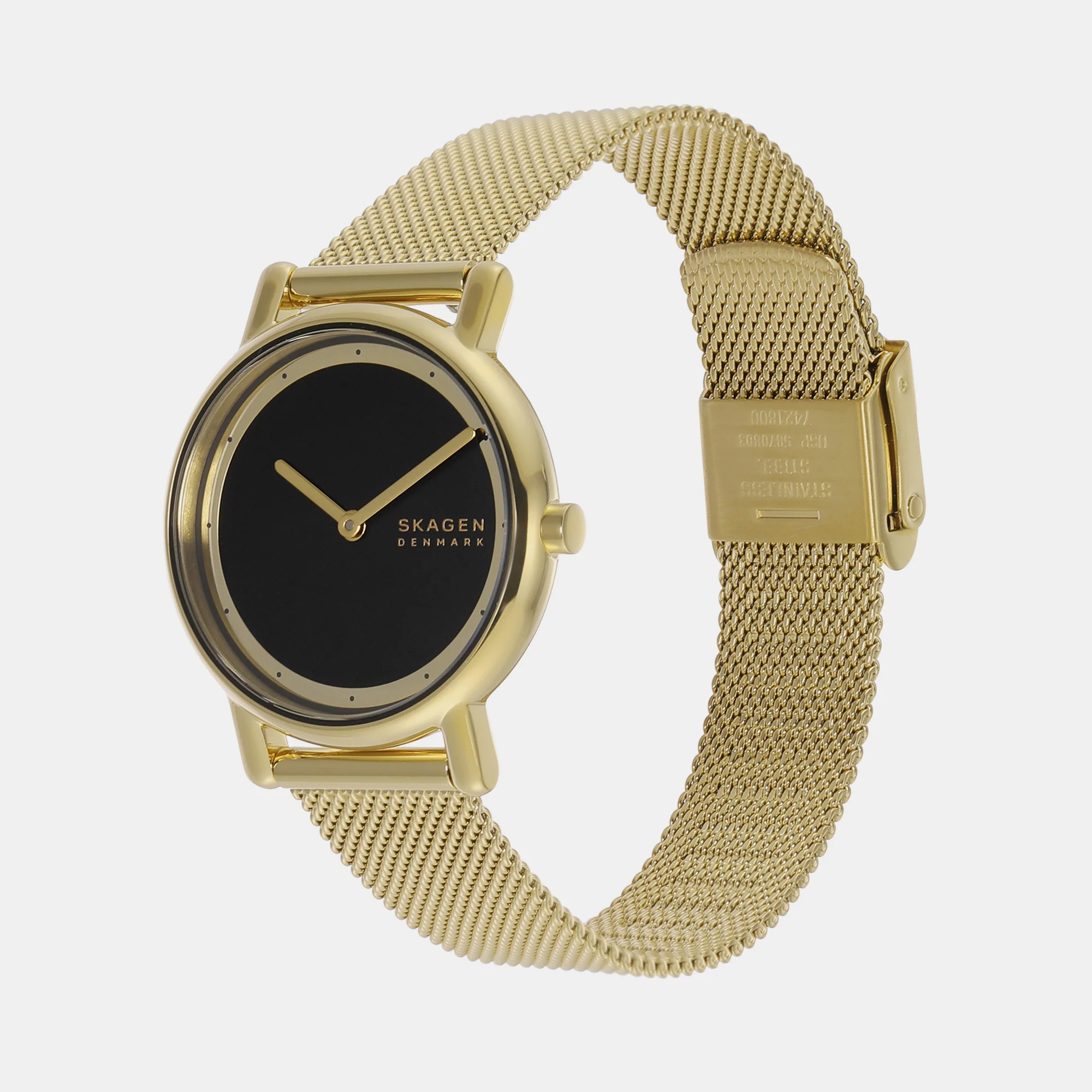 Women Quartz Black Dial Analog Mesh Watch SKW3111 - Image 2