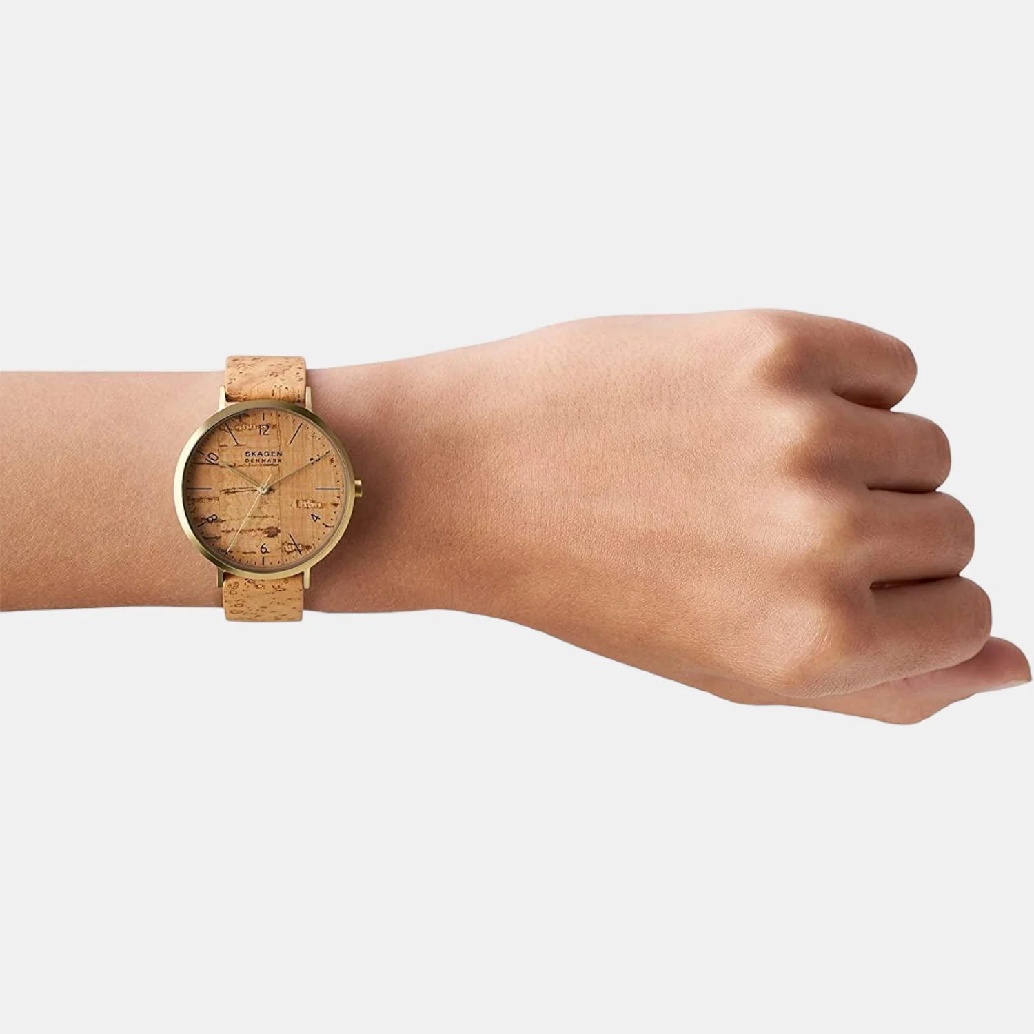 Women Quartz Brown Dial Analog Polyester Watch SKW2974 - Image 5