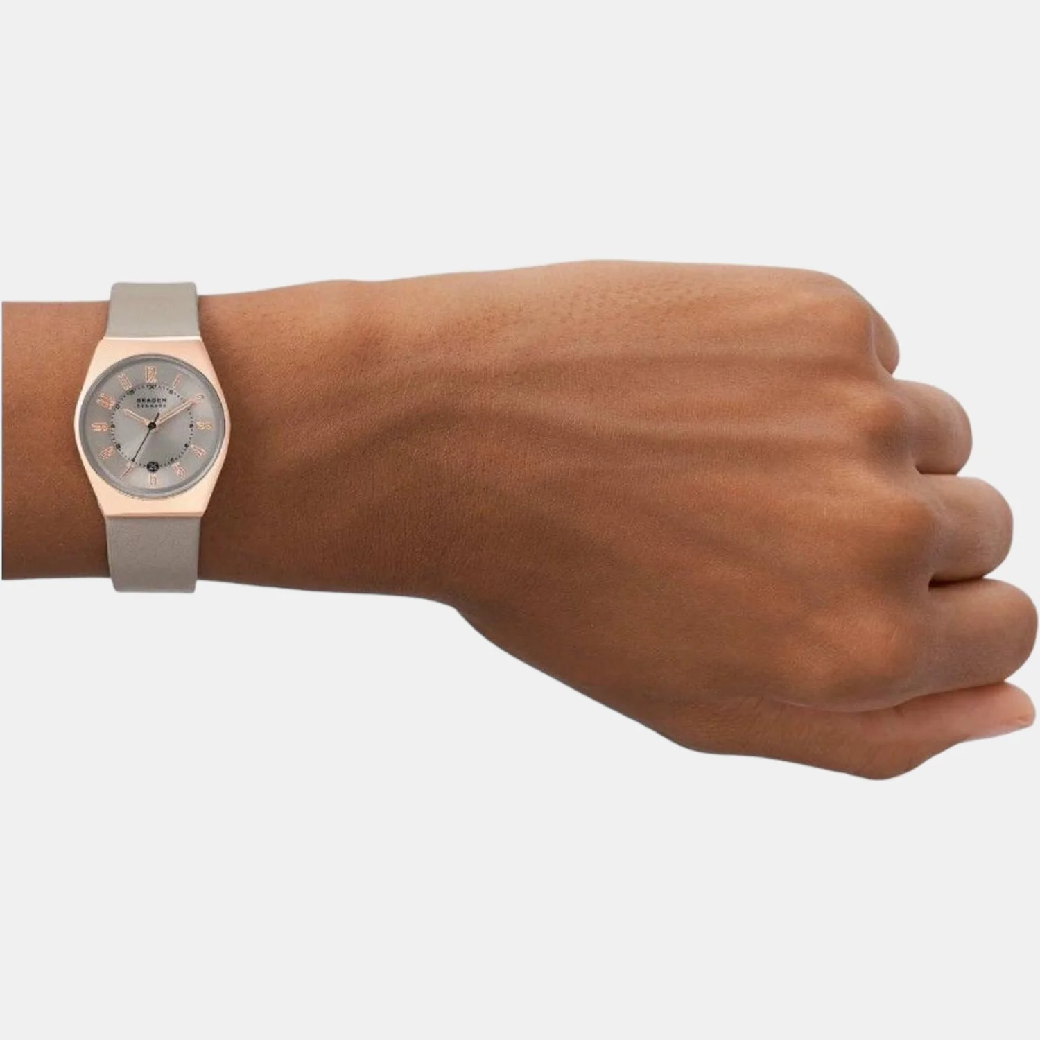 Women Quartz Grey Dial Analog Leather Watch SKW3052 - Image 4