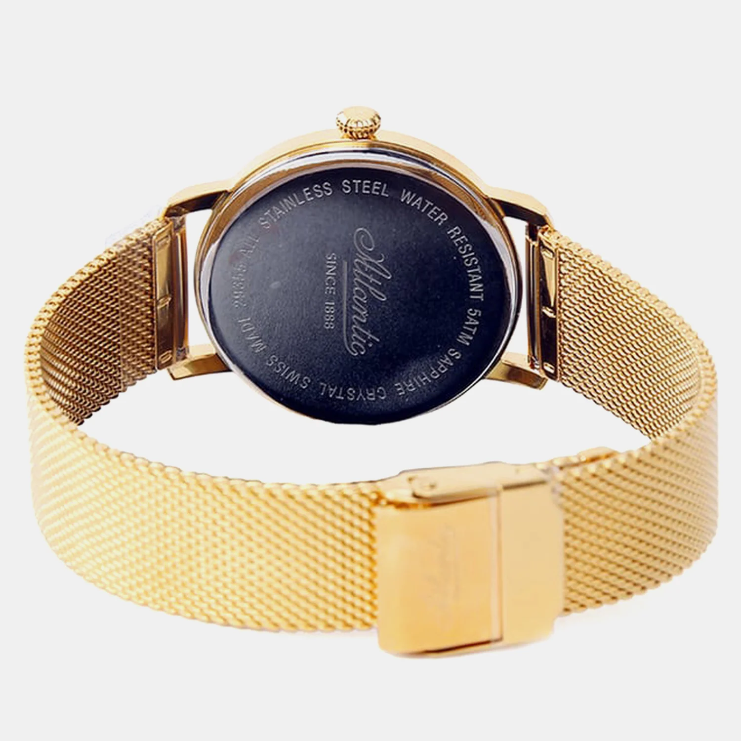 Super De Luxe Women Quartz Champagne Dial Analog Mesh Watch 29355.45.37 - Image 3