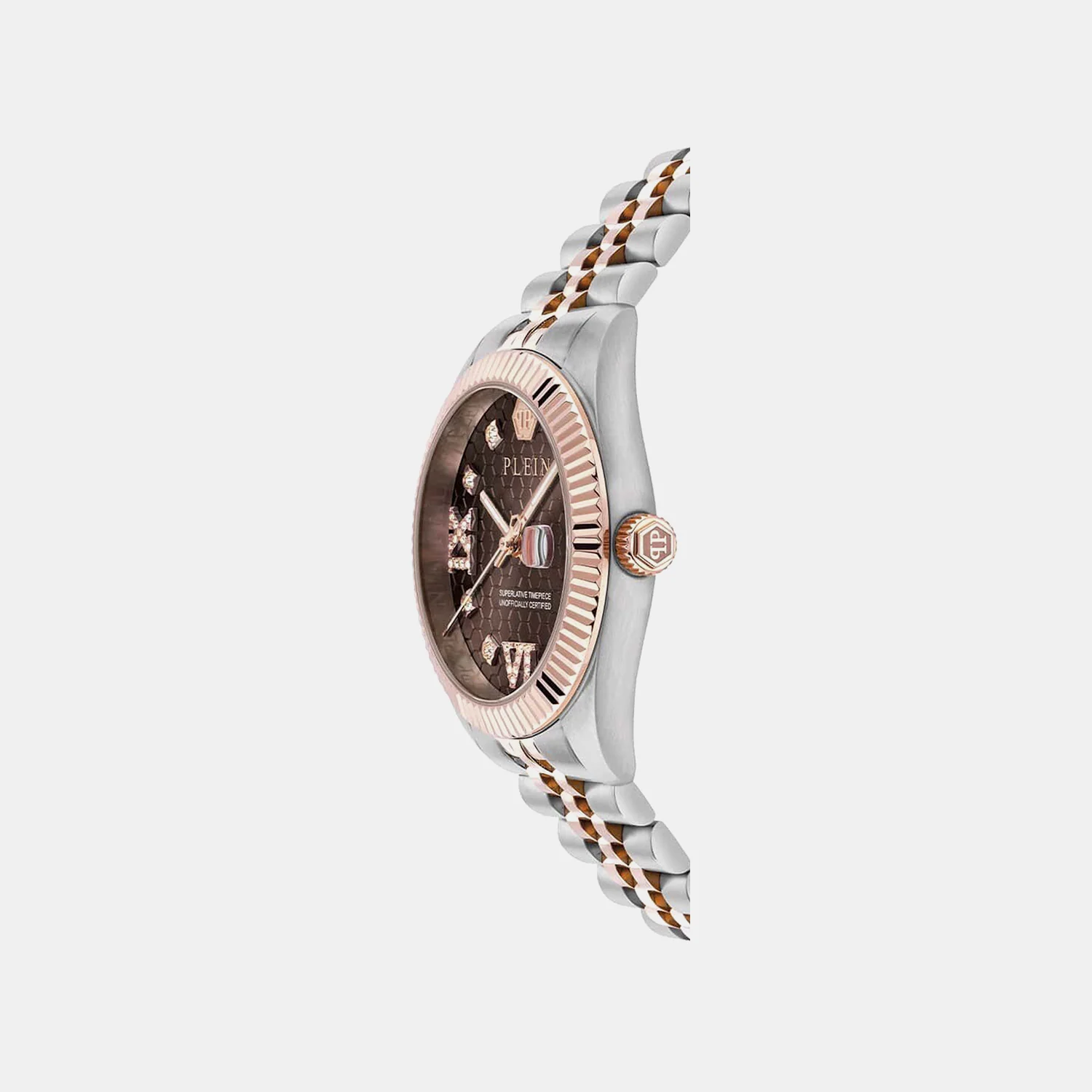 Superlative Women Quartz Brown Dial Analog Metal Watch PWYFA0325 - Image 2