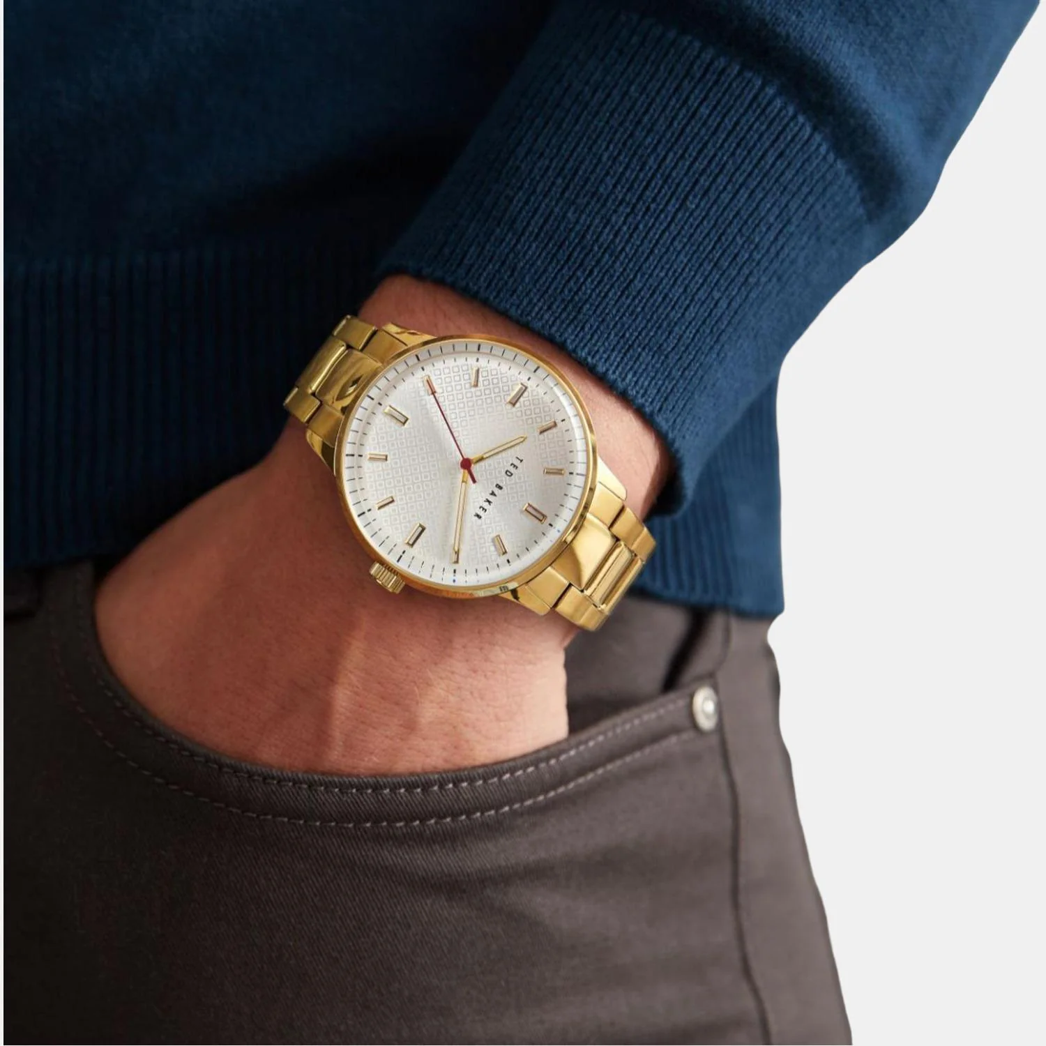 Men Quartz Silver Dial Analog Stainless Steel Watch BKPCSF114 - Image 3