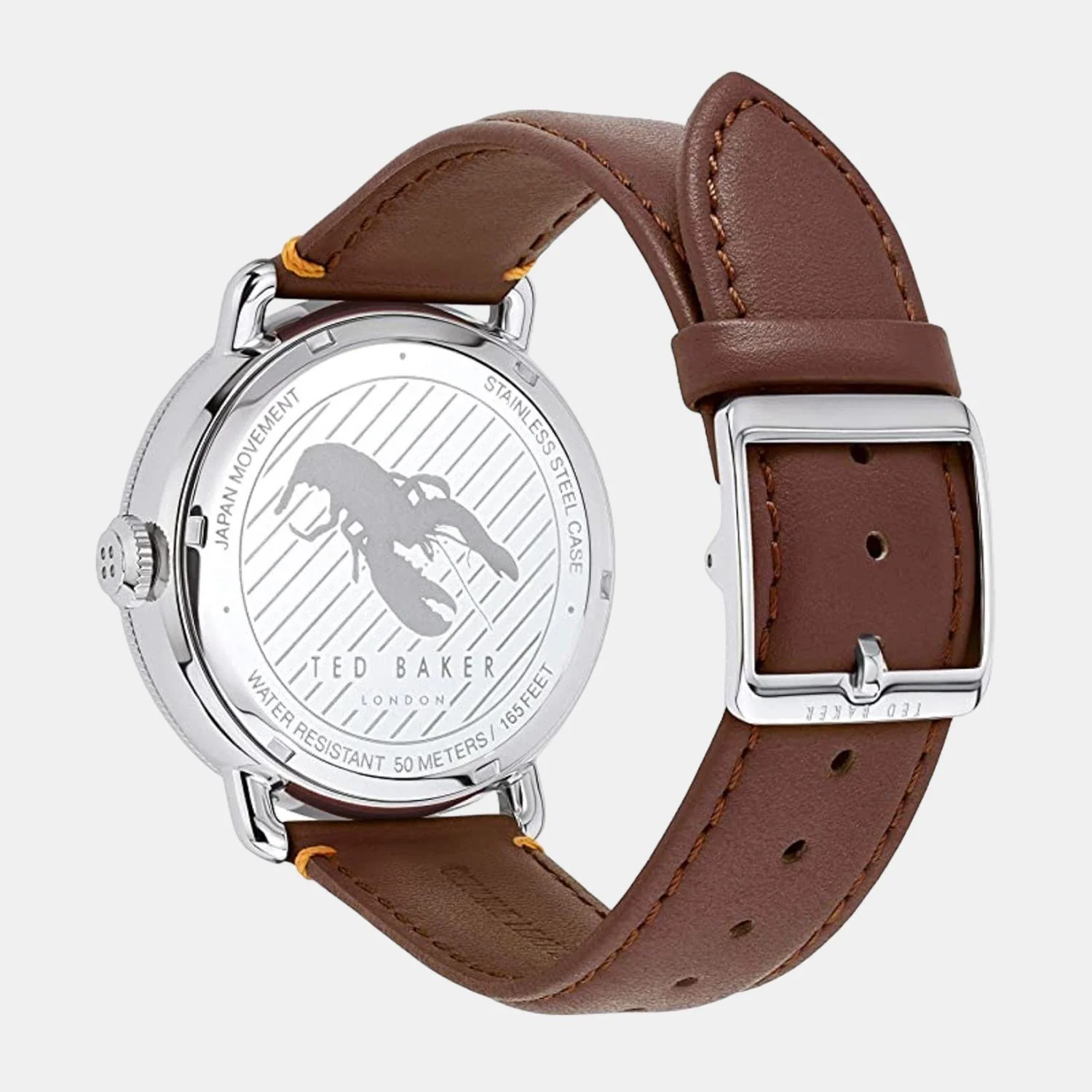 Men Quartz Silver Dial Chronograph Leather Watch BKPMGS002 - Image 3