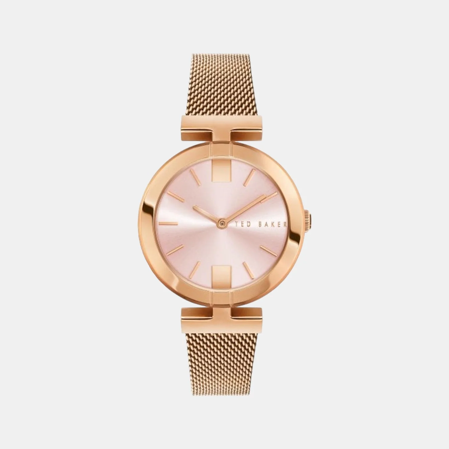 Women Quartz Pink Dial Analog Stainless Steel Watch BKPDAF204