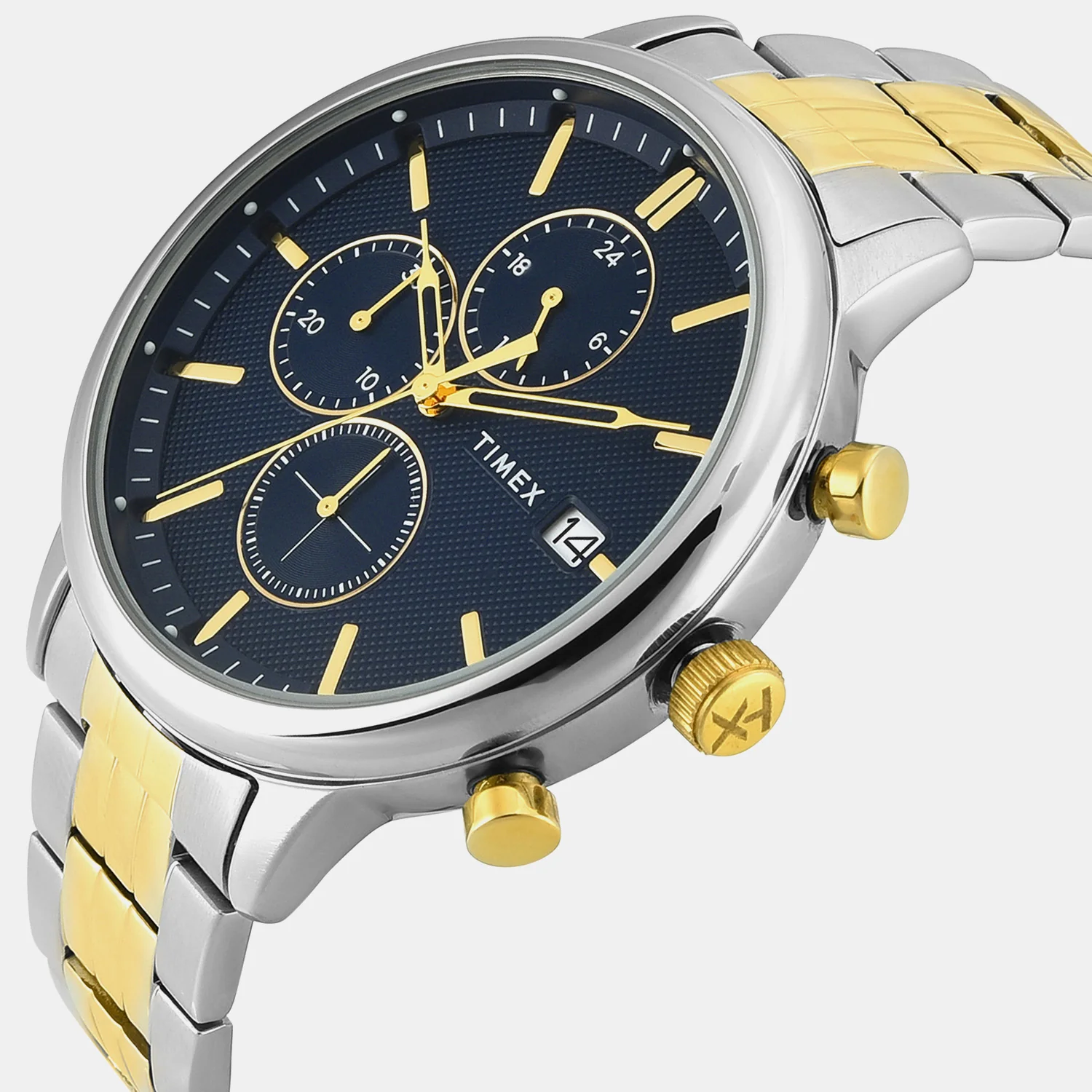 Chicago Men Quartz Blue Dial Chronograph Stainless Steel Watch TWEG26901 - Image 2