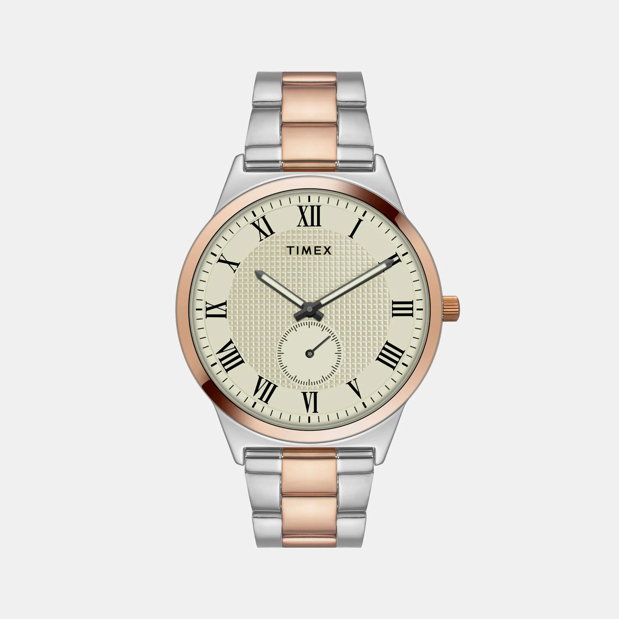 Classics Men Quartz Beige Dial Analog Stainless Steel Watch TWTG10008