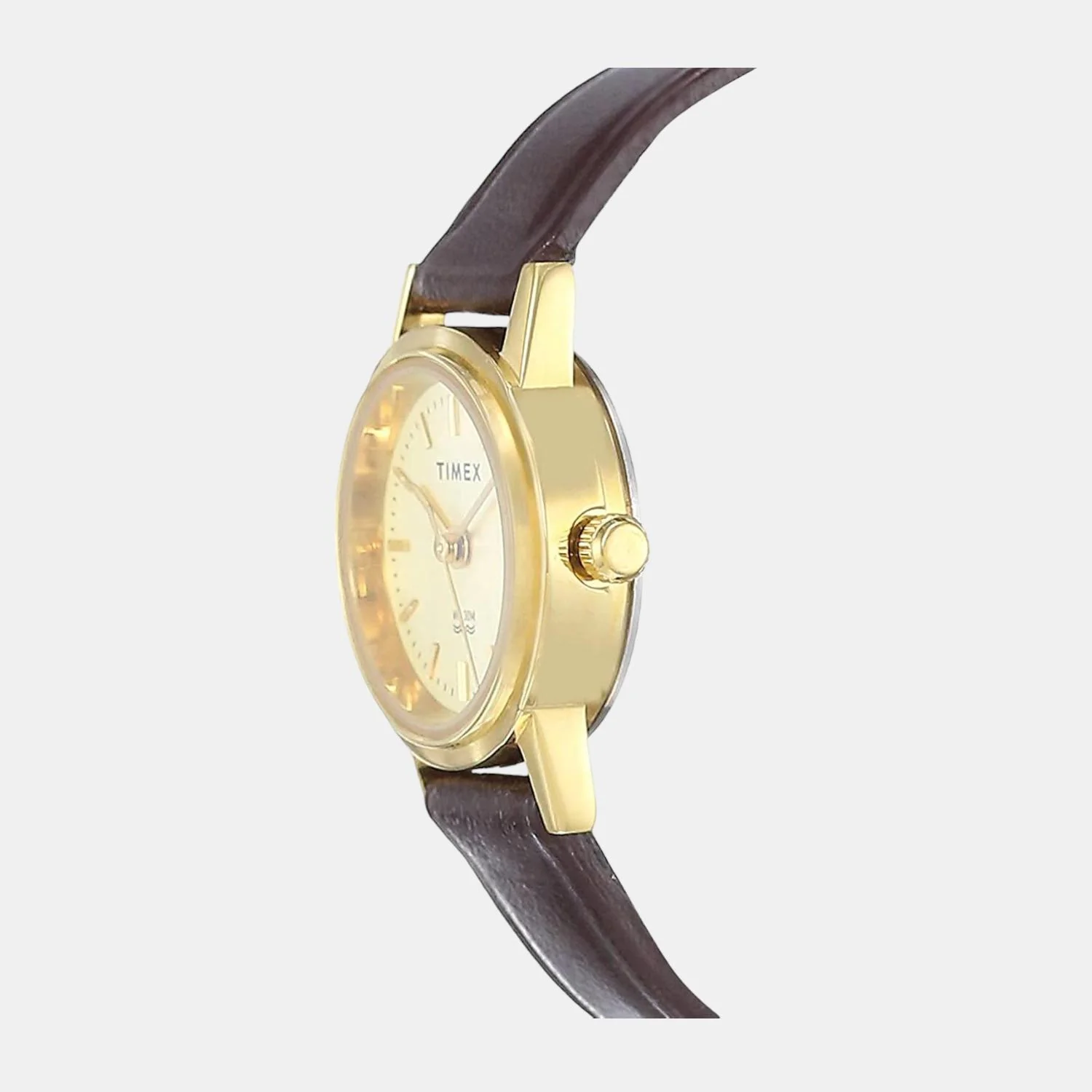 Classics Women Quartz Champagne Dial Analog Leather Watch B301 - Image 2