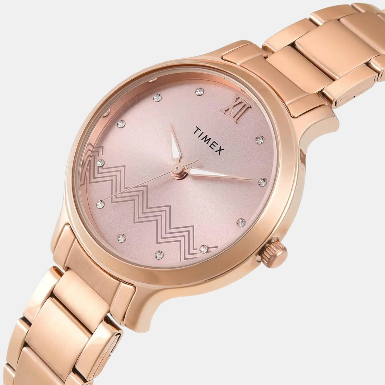 Classics Women Quartz Rose Gold Dial Analog Stainless Steel Watch TWTL12311 - Image 3