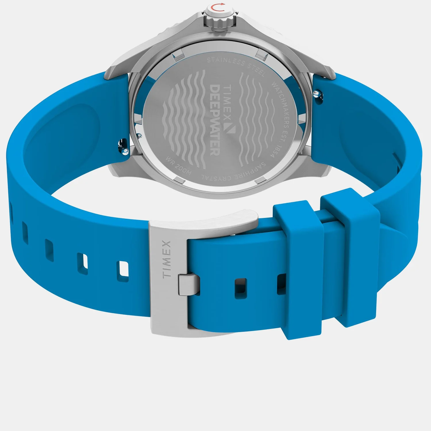 Deepwater Unisex Quartz Blue Dial Analog Rubber Watch TW2Y40400UJ - Image 9