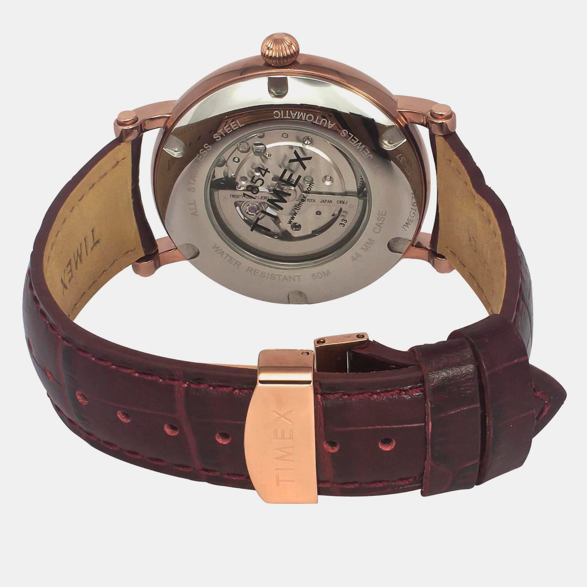 E Class Men Automatic Silver Dial Analog Leather Watch TWEG16719 - Image 2