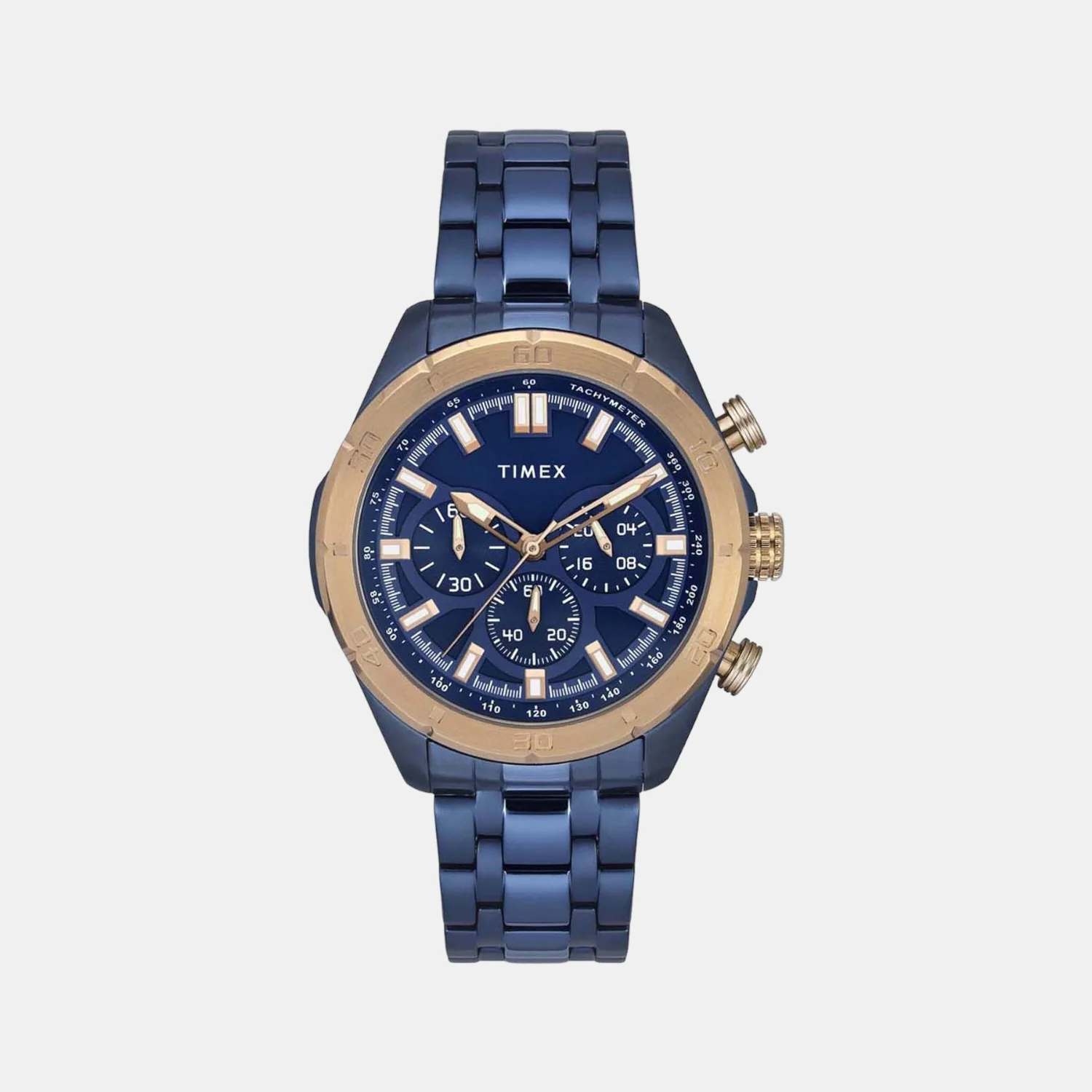 E Class Men Quartz Blue Dial Chronograph Stainless Steel Watch TWEG20300