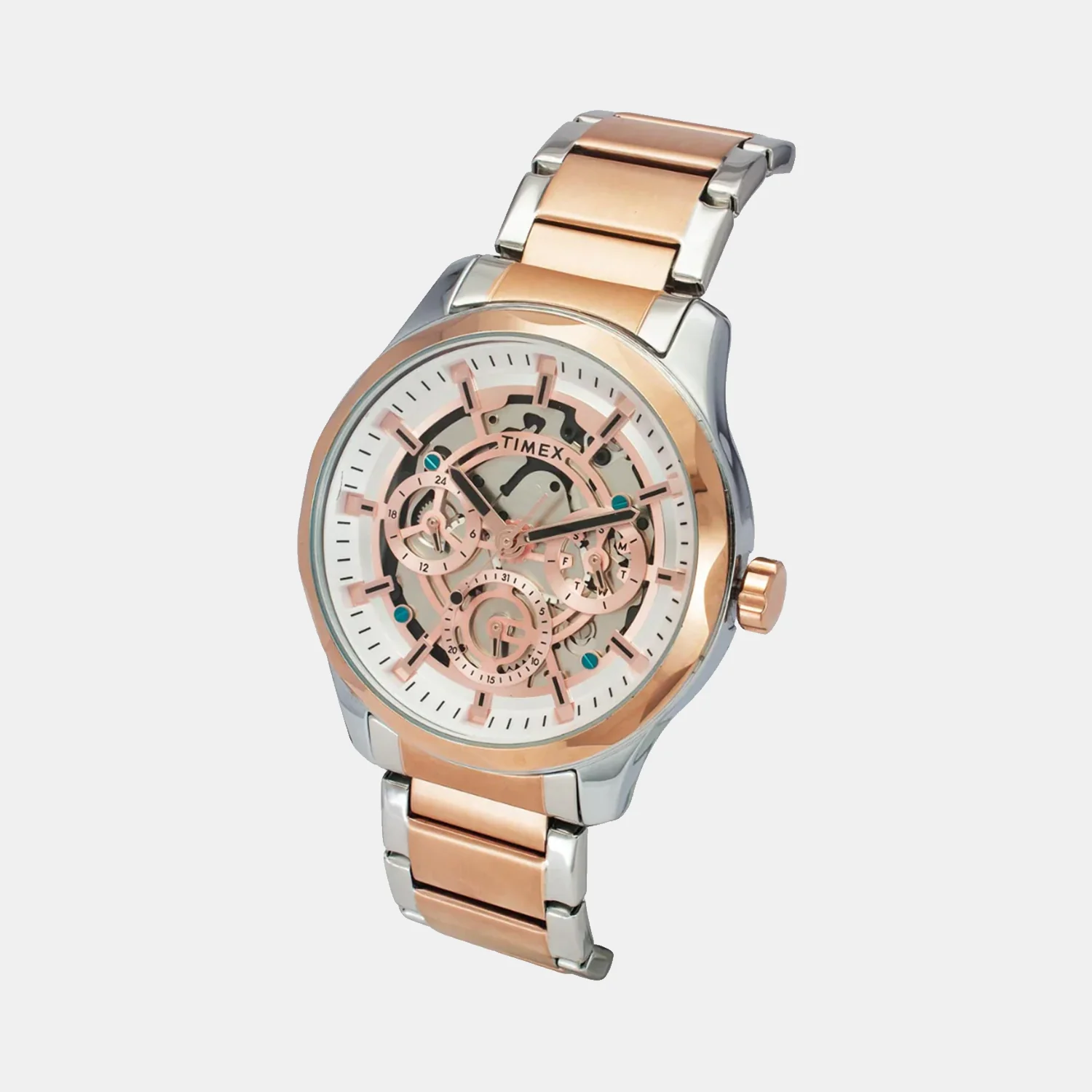 E Class Men Quartz Rose Gold Dial Analog Stainless Steel Watch TW0TG7629 - Image 2