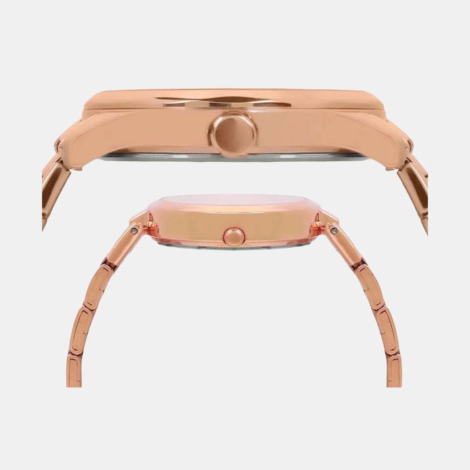 Empera Couple Quartz Rose Gold Dial Multi-Function Stainless Steel Watch TW00PR266 - Image 4