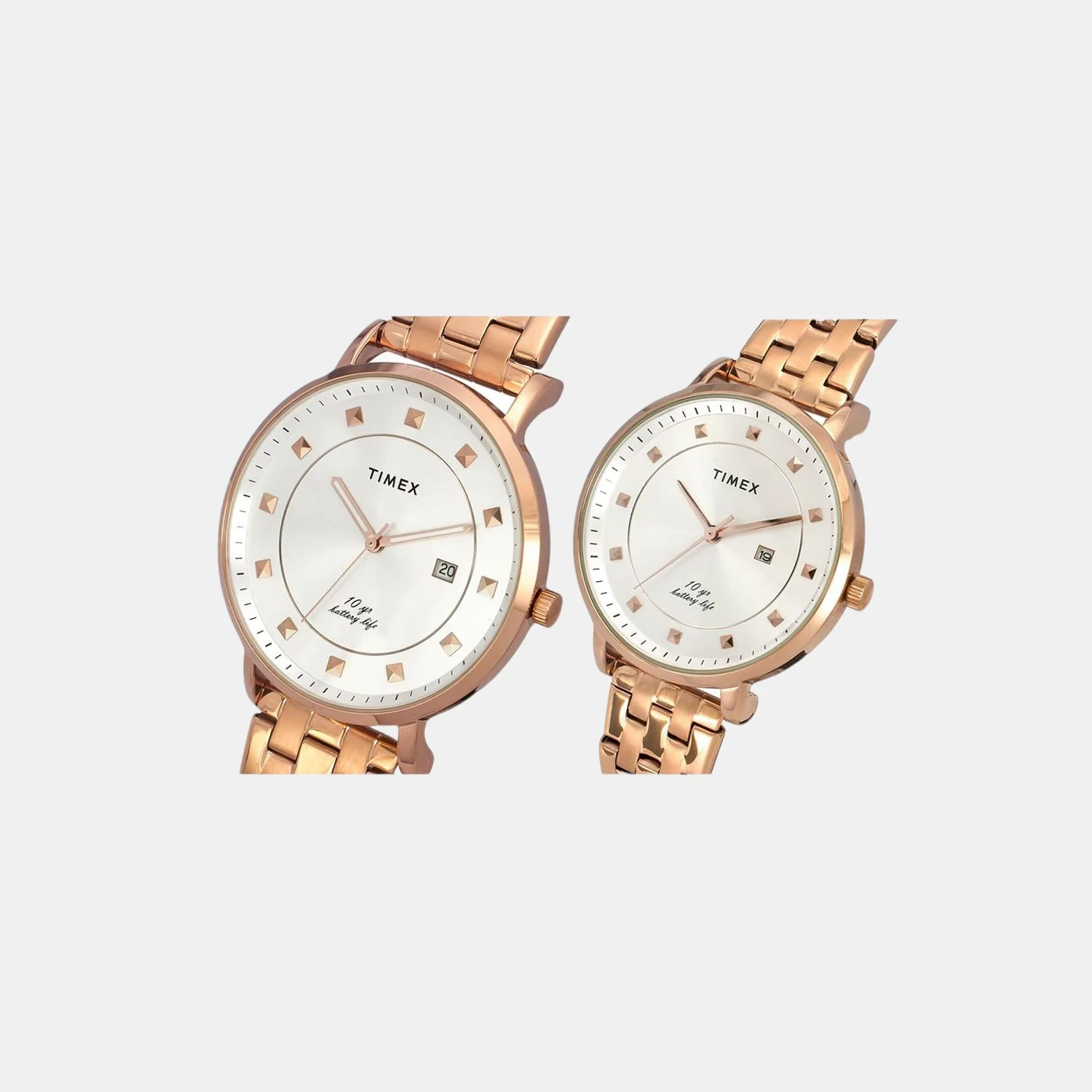 Empera Couple Quartz Silver Dial Analog Stainless Steel Watch TW00PR281 - Image 5