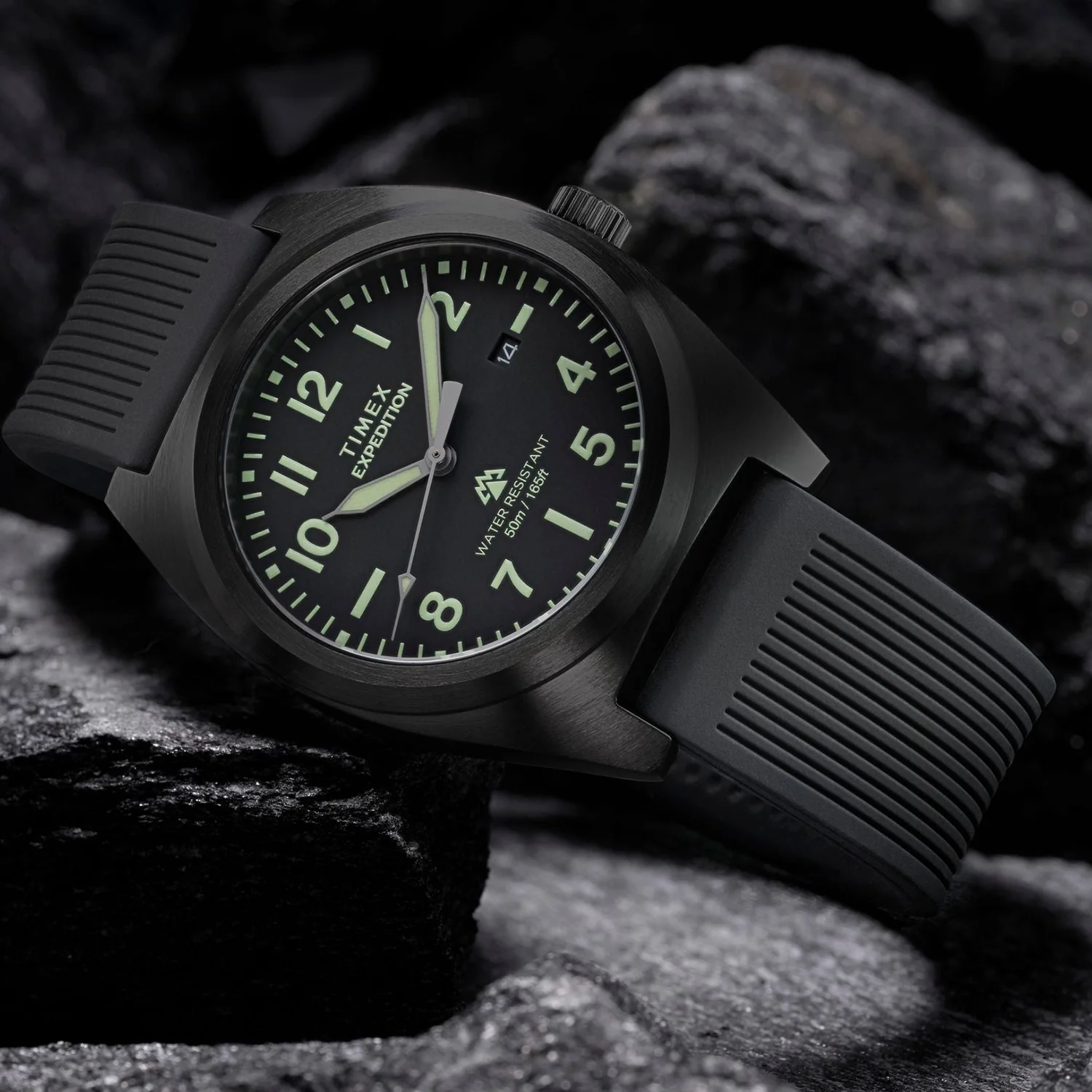 Expedition Men Quartz Black Dial Analog Silicone Watch TW2Y18100UJ - Image 2