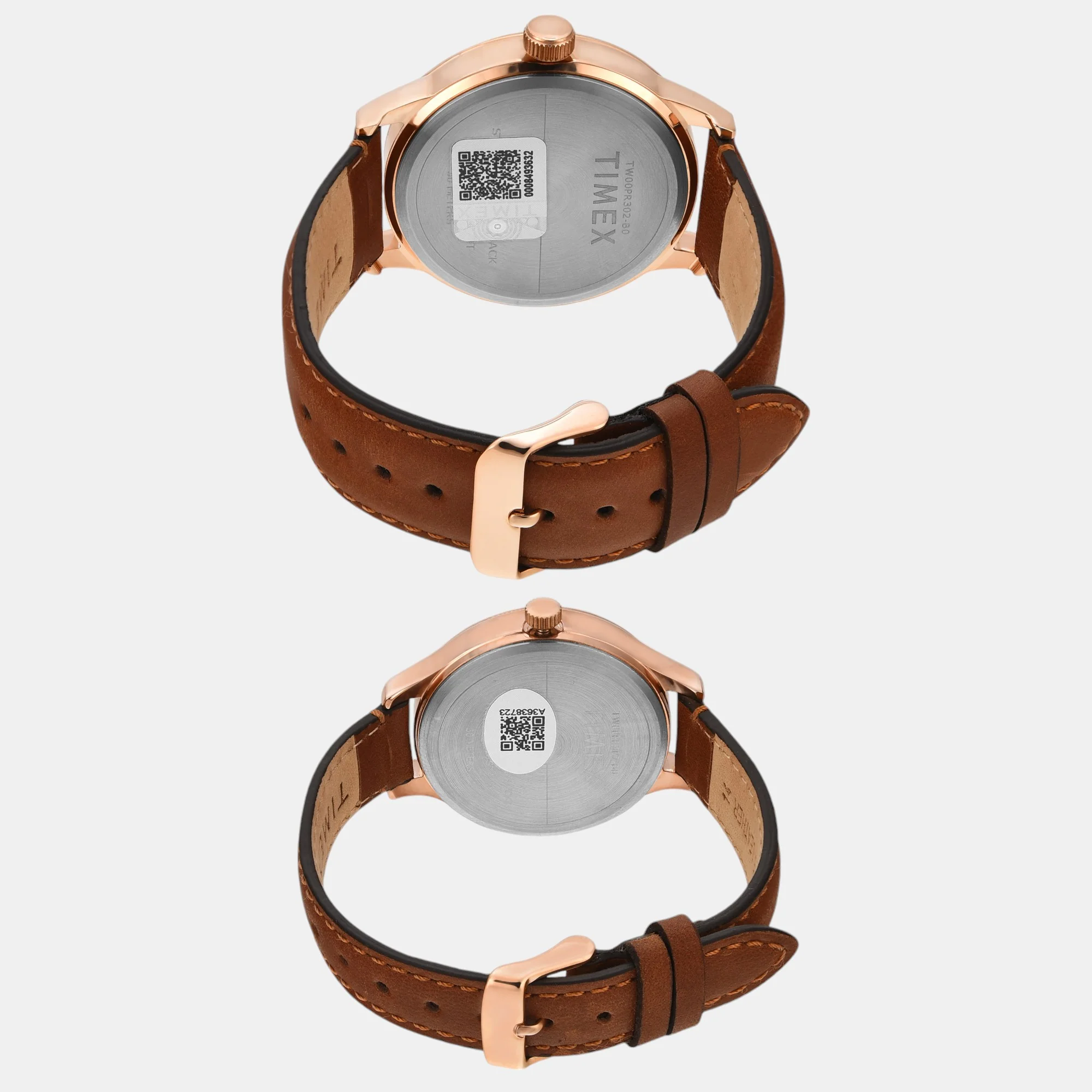 Fashion Couple Quartz Blue Dial Multi-Function Leather Watch TW00PR302 - Image 5