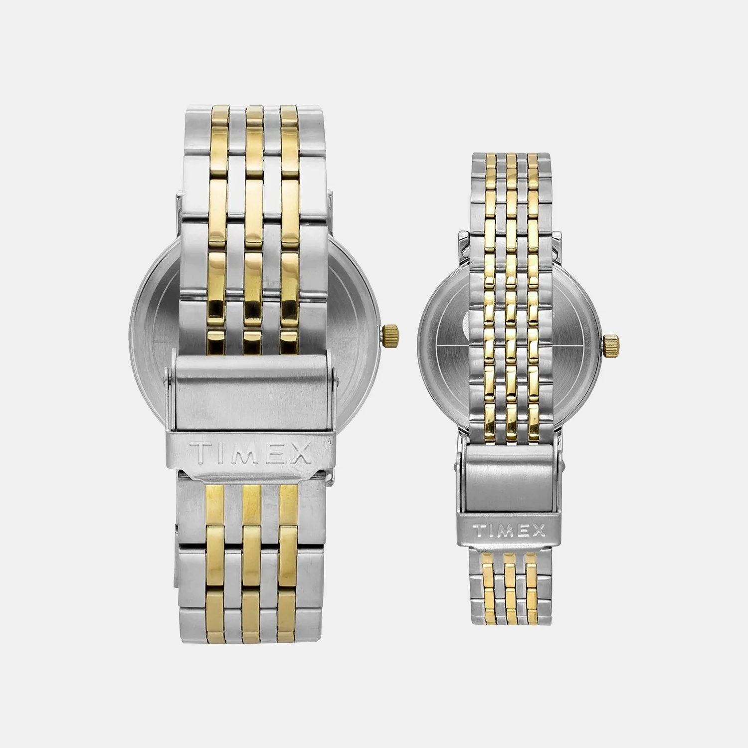Fashion Couple Quartz Cream Dial Analog Stainless Steel Watch TW00PR329 - Image 4