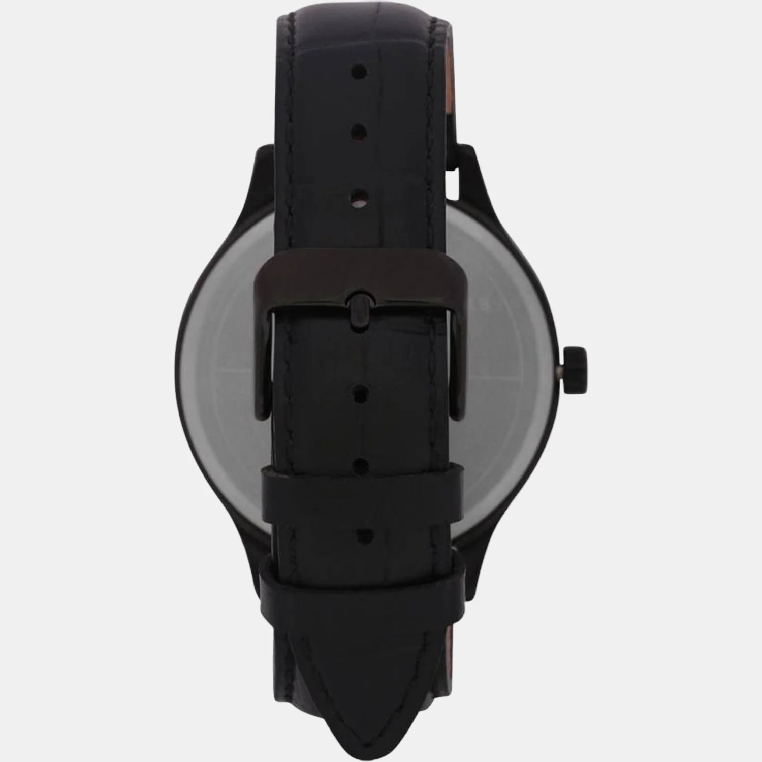 Fashion Men Quartz Black Dial Analog Leather Watch TWEG18403 - Image 3