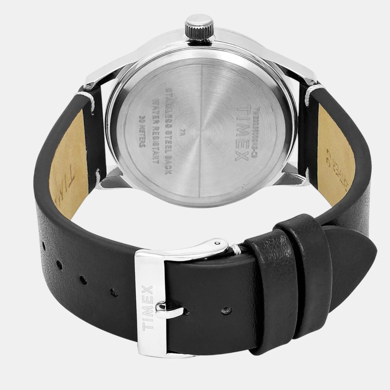 Fashion Men Quartz Black Dial Analog Leather Watch TWEG25501 - Image 4