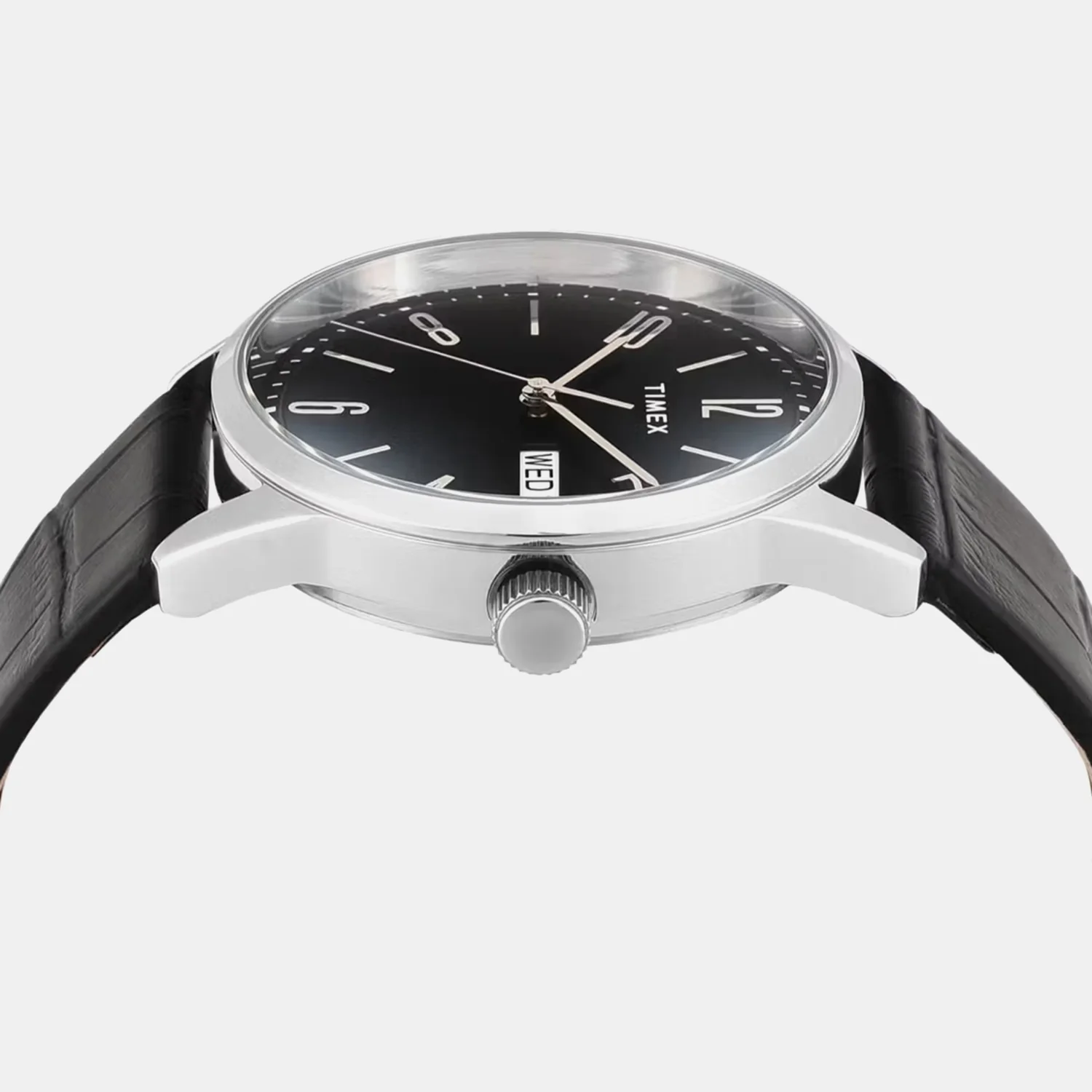 Fashion Men Quartz Black Dial Analog Leather Watch TWEG25507 - Image 3