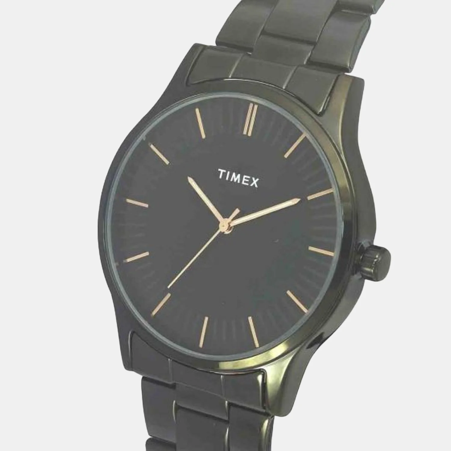 Fashion Men Quartz Black Dial Analog Stainless Steel Watch TW0TG8304 - Image 2
