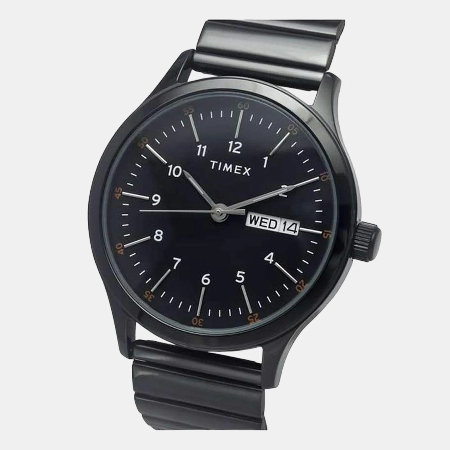 Fashion Men Quartz Black Dial Analog Stainless Steel Watch TWEG19705 - Image 2