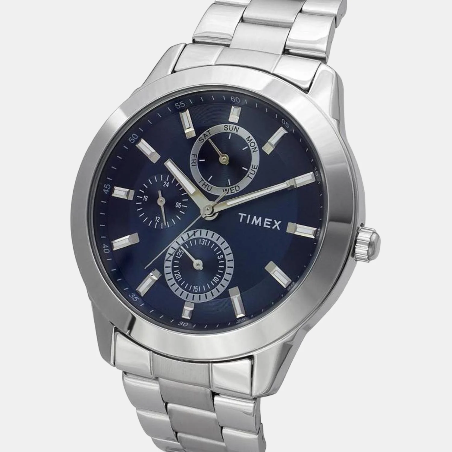 Fashion Men Quartz Blue Dial Chronograph Stainless Steel Watch TWEG18507 - Image 4