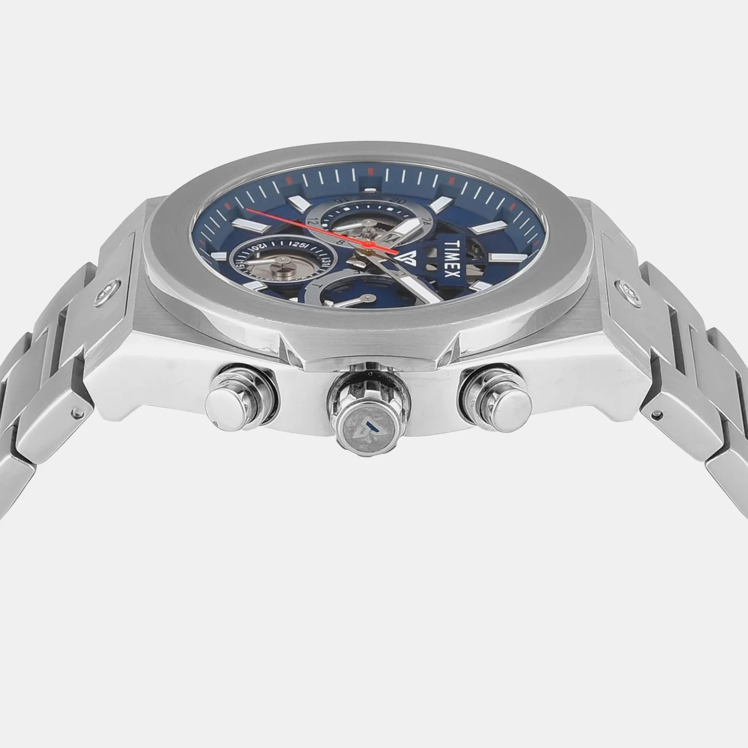 Fashion Men Quartz Blue Dial Multi-Function Stainless Steel Watch TWEG26100 - Image 3
